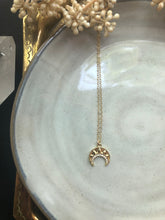 Load image into Gallery viewer, Upside Down Crescent Moon Necklace

