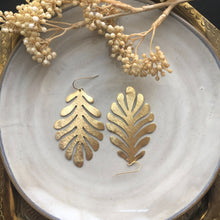 Load image into Gallery viewer, Golden Leaf Earrings
